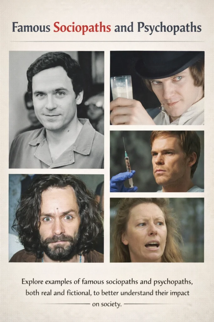 famous sociopaths and psychopaths