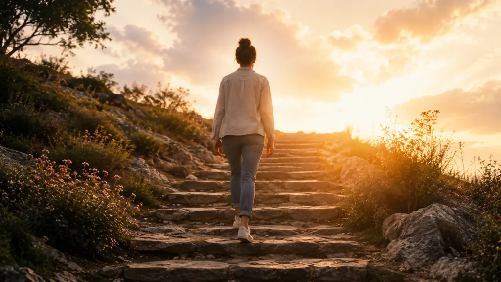 Overcome fear of success by taking small safe steps toward growth